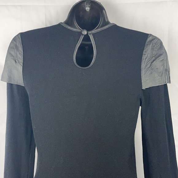 Rudsak leather shoulder woman black dress Xsmall - Picture 10 of 10